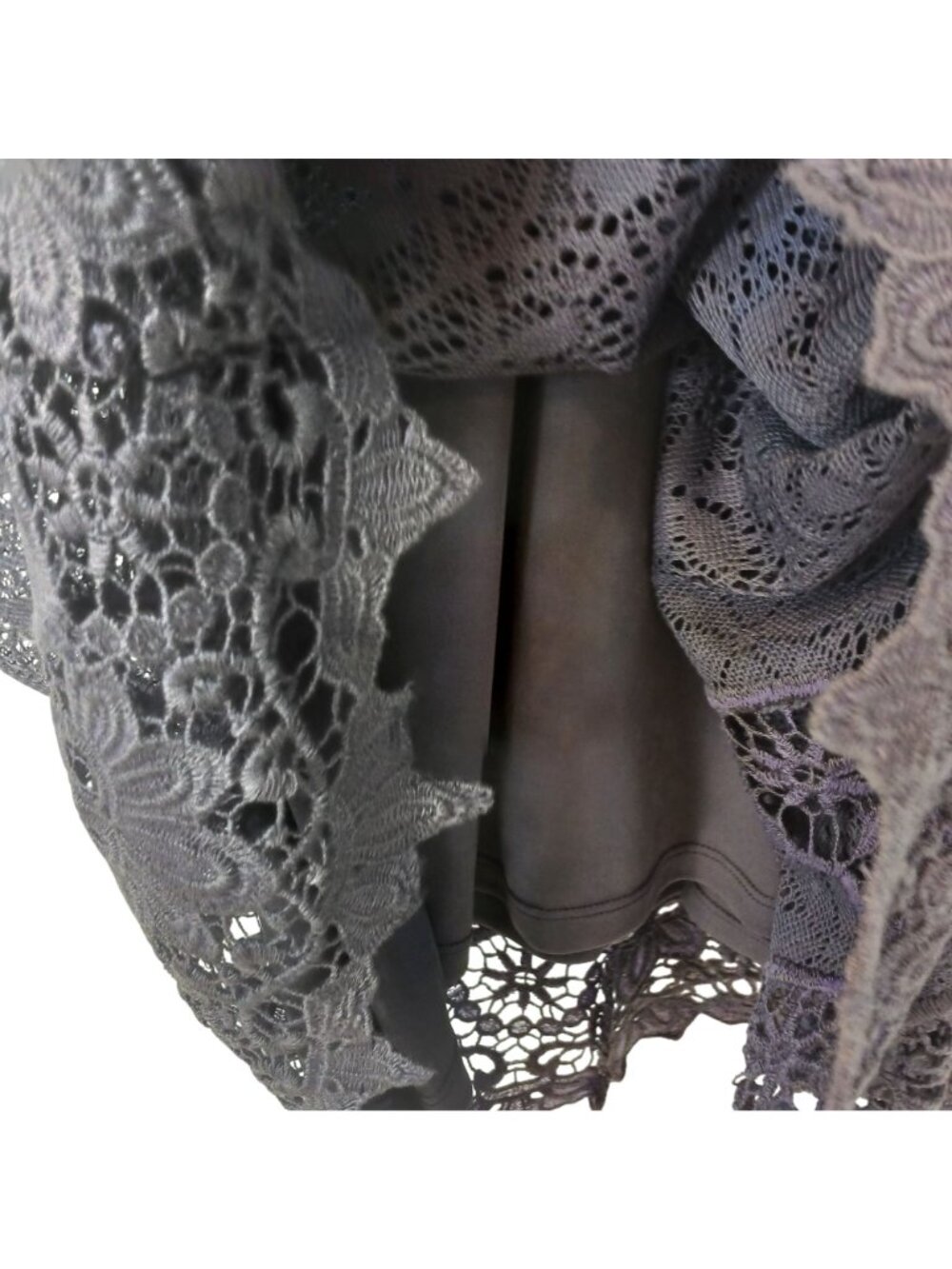 Altar'd State Purple Lace Sleeveless Midi Dress Sz S Lined Button NWT #I-12 - Picture 3 of 12